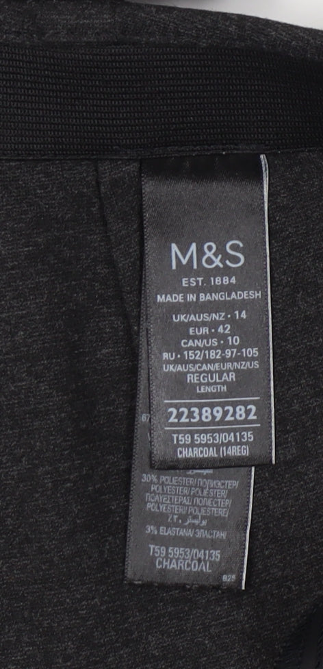 Marks and Spencer Women's Black Trousers Size 14