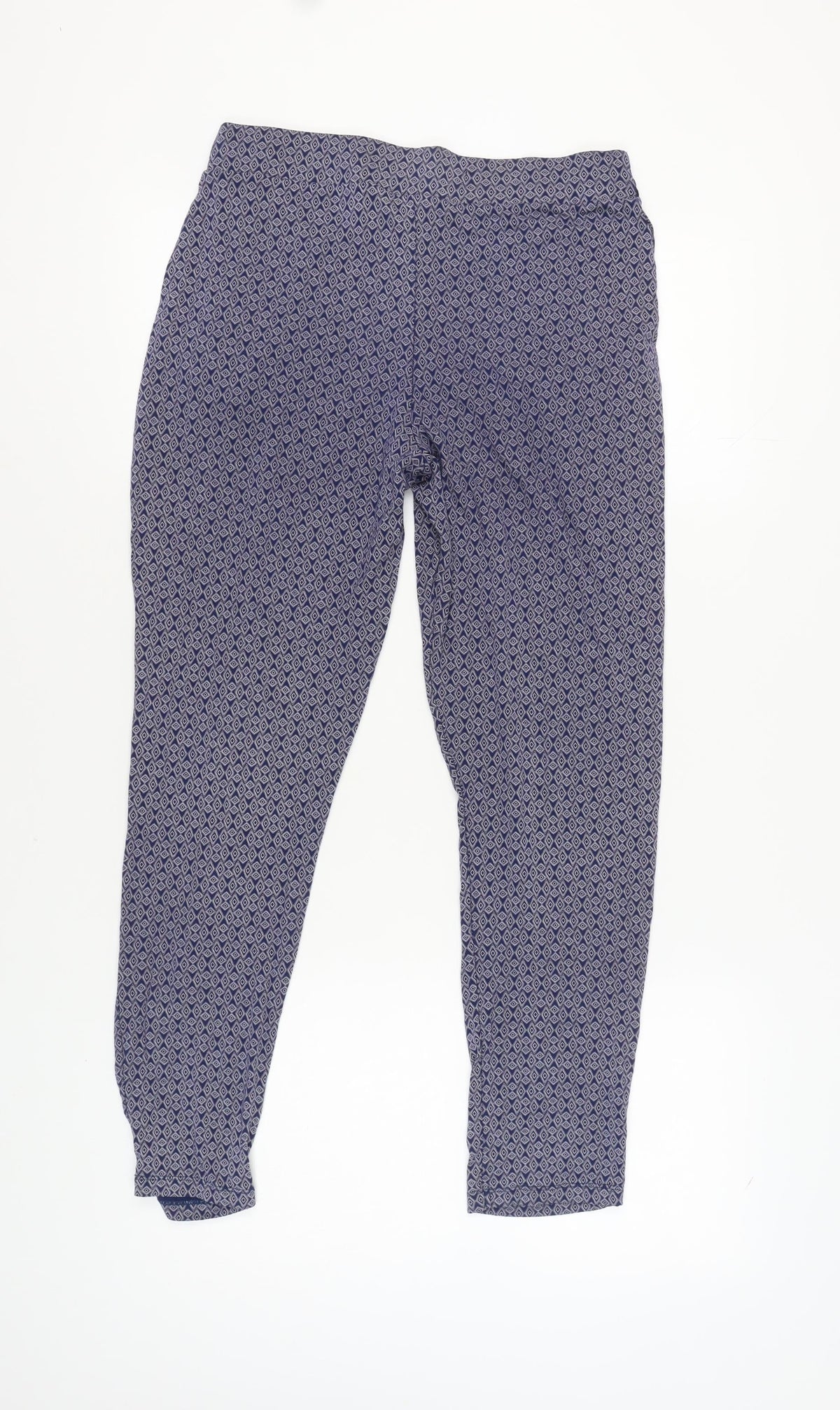 Next Women’s Blue Geometric Trousers Size 10