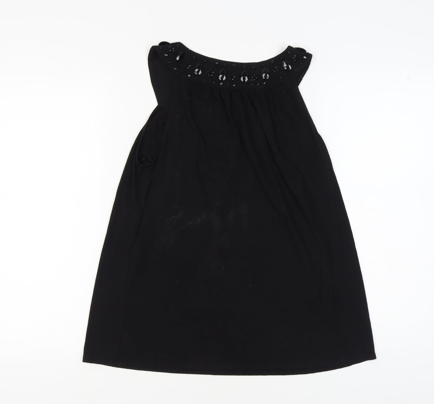 Next Women's Black Sleeveless Tank in Size 16