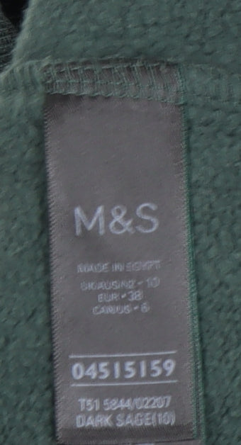 Marks & Spencer Green Women's Pullover Sweatshirt, Size 10