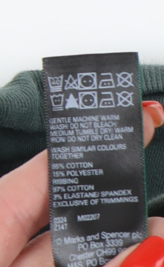 Marks & Spencer Green Women's Pullover Sweatshirt, Size 10