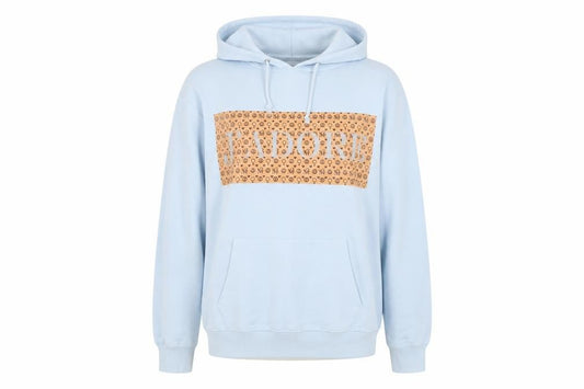 Missguided Women's Blue Pullover Hoodie, Size S