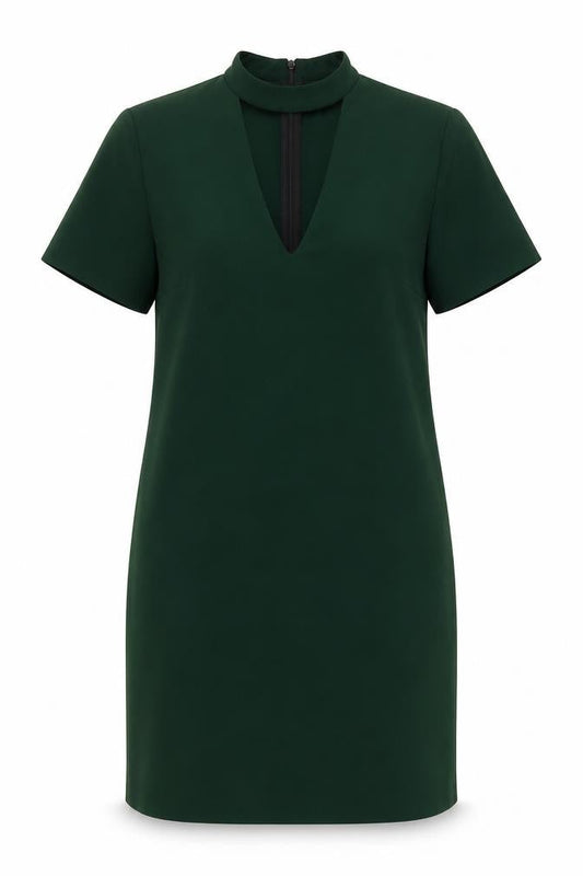 Zara Woman Green Short Sleeve Dress, Size 12