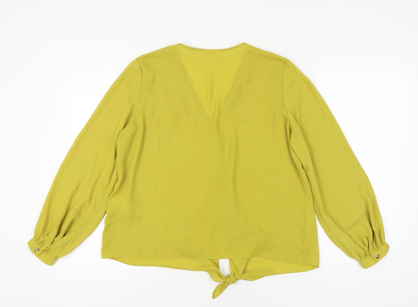Wallis Women's Green Long Sleeve Blouse UK 16