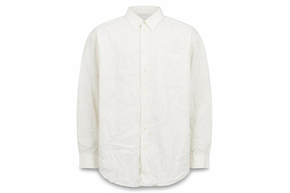 Nautica Men's White Long Sleeve Button-Up Shirt