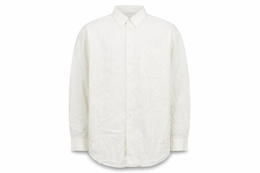 Nautica Men's White Long Sleeve Button-Up Shirt