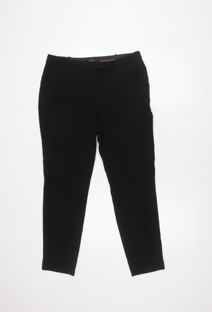 Next Women's Black Tapered Trousers Size 10