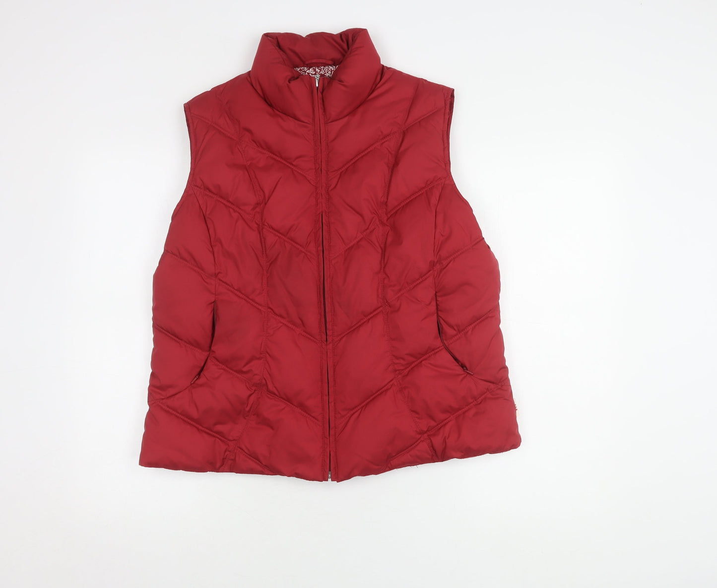 Marks and Spencer Women's Red Puffer Waistcoat L