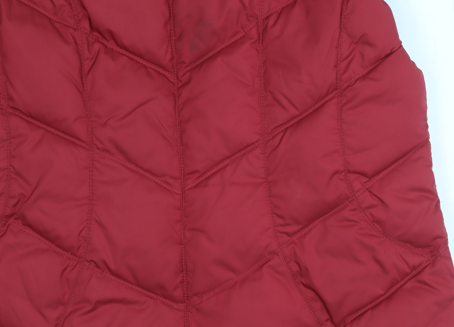 Marks and Spencer Women's Red Puffer Waistcoat L