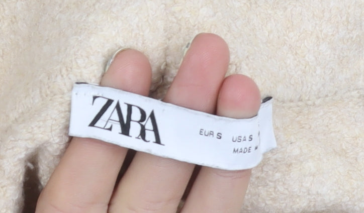 Zara Women's Beige Trousers Size S
