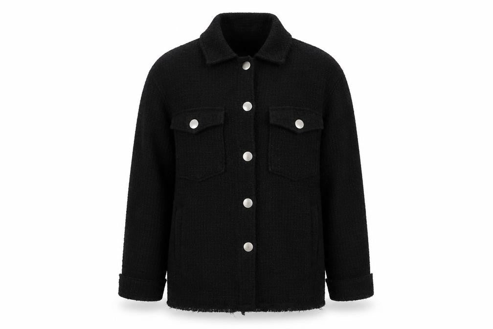Zara Women's Black Mid-Length Jacket M