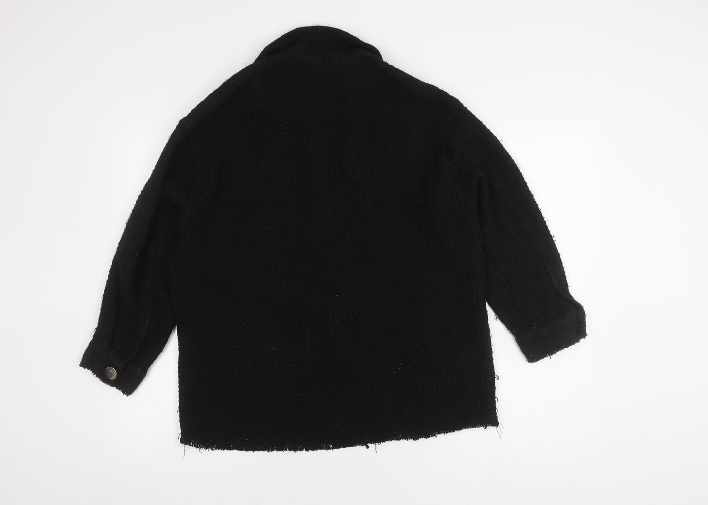Zara Women's Black Mid-Length Jacket M