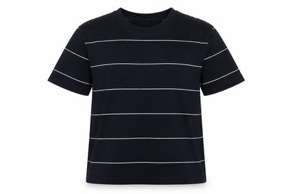 Marks Womens & Spencer Blue Striped T-Shirt L