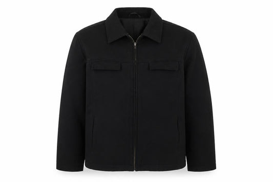 River Island Men's Black Wool Jacket Large