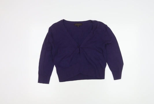Great Plains Womens Purple Knit Cardigan Size M