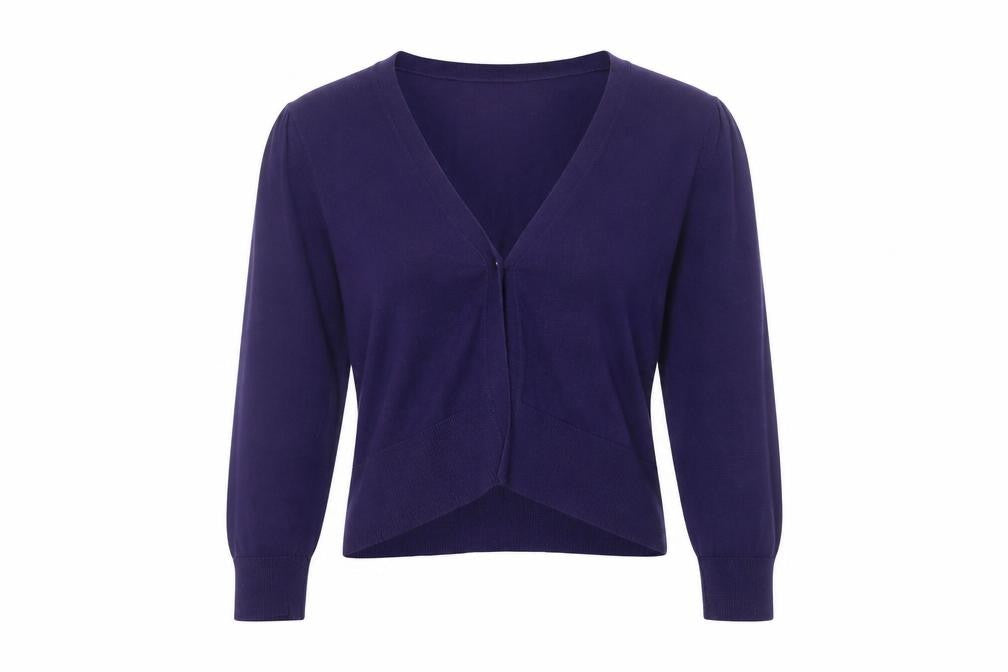 Great Plains Womens Purple Knit Cardigan Size M