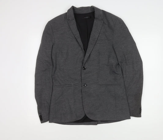 Zara Men's Grey M 40 Blazer Jacket Formal Wear