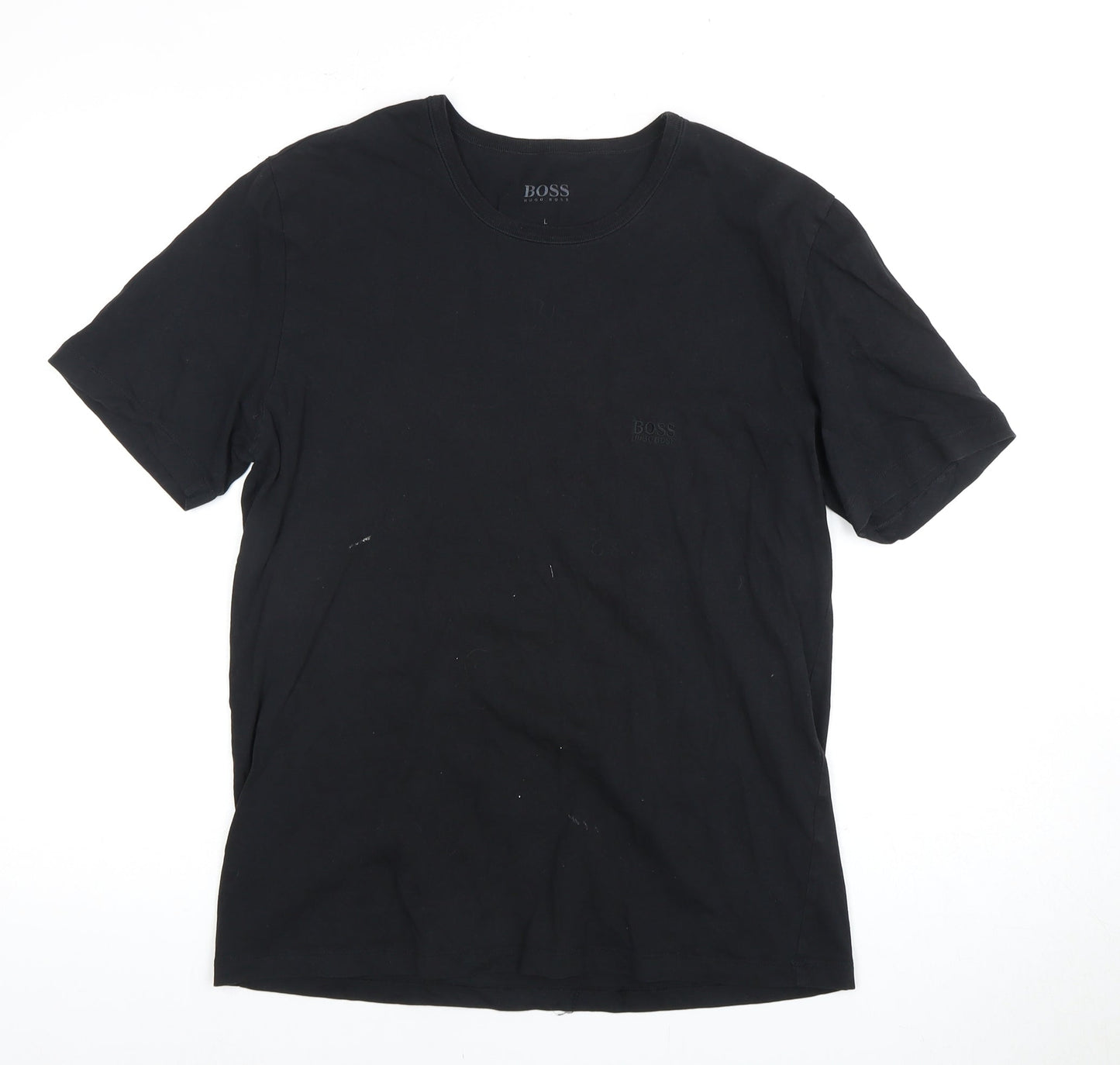 Hugo Boss Men's Black T-Shirt L Short Sleeve Crew Neck