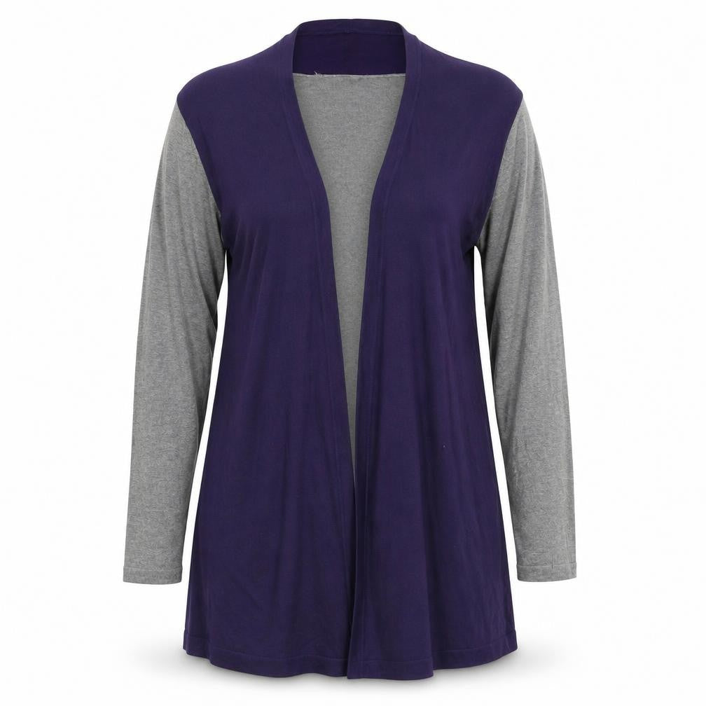 Windsmoor Women's Grey Purple Cardigan Viscose Knit S