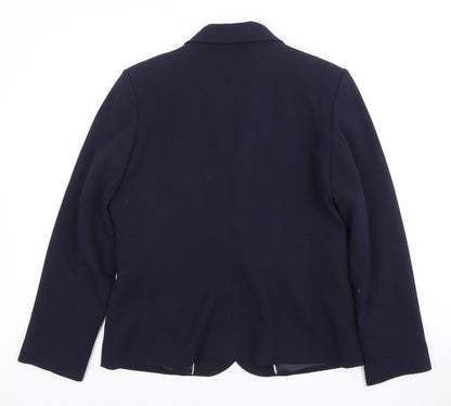 Eastex Women's Blue Blazer, Size 12, Notch Lapel