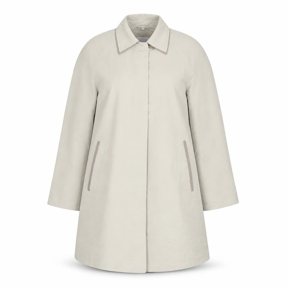 Dannimac Women's Beige Long Overcoat Size S
