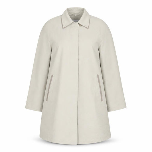 Dannimac Women's Beige Long Overcoat Size S