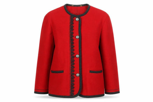 Perry Women's Red Wool Jacket Size 14