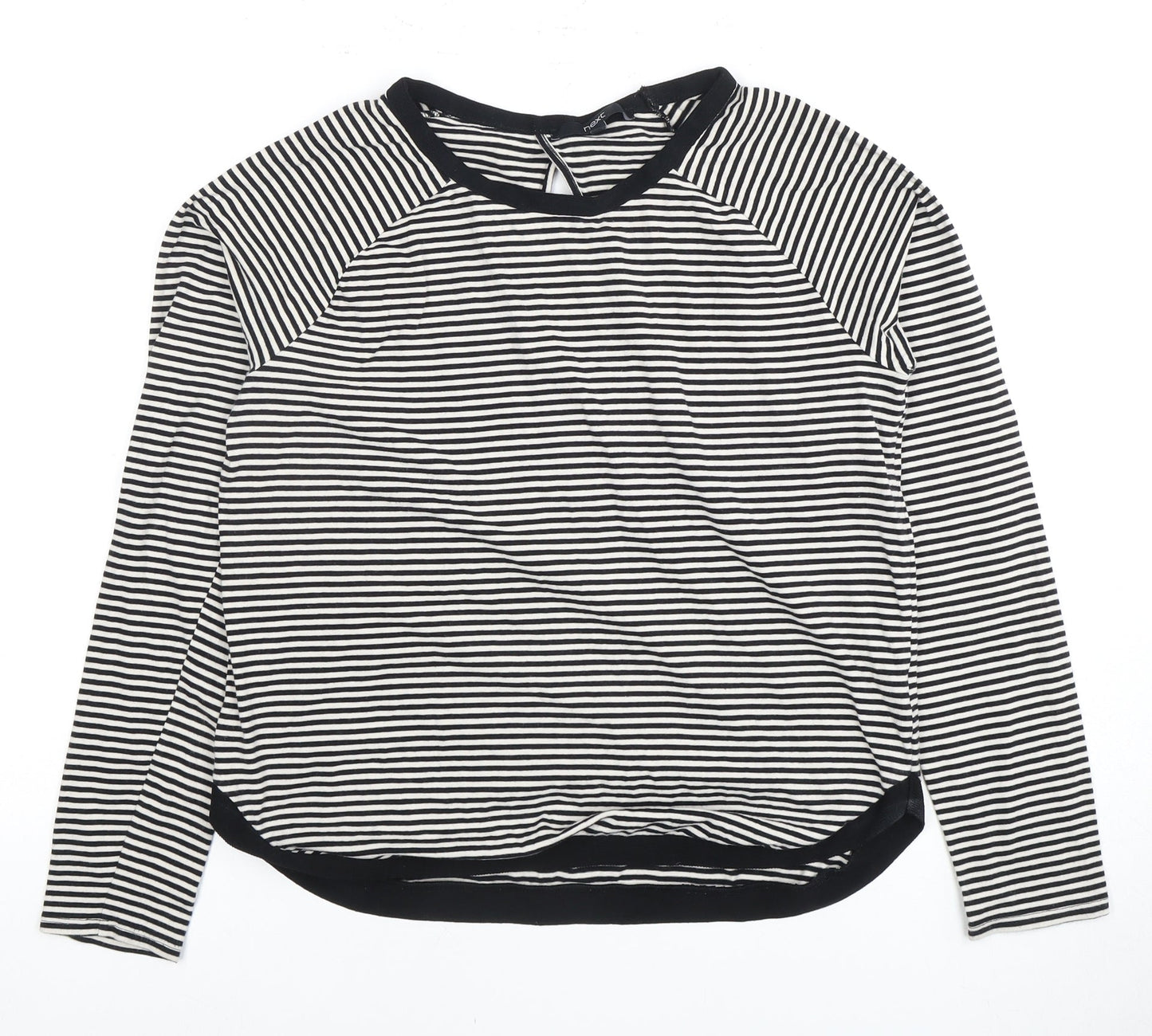 Next Women's Striped T-Shirt Size 12 Black/White