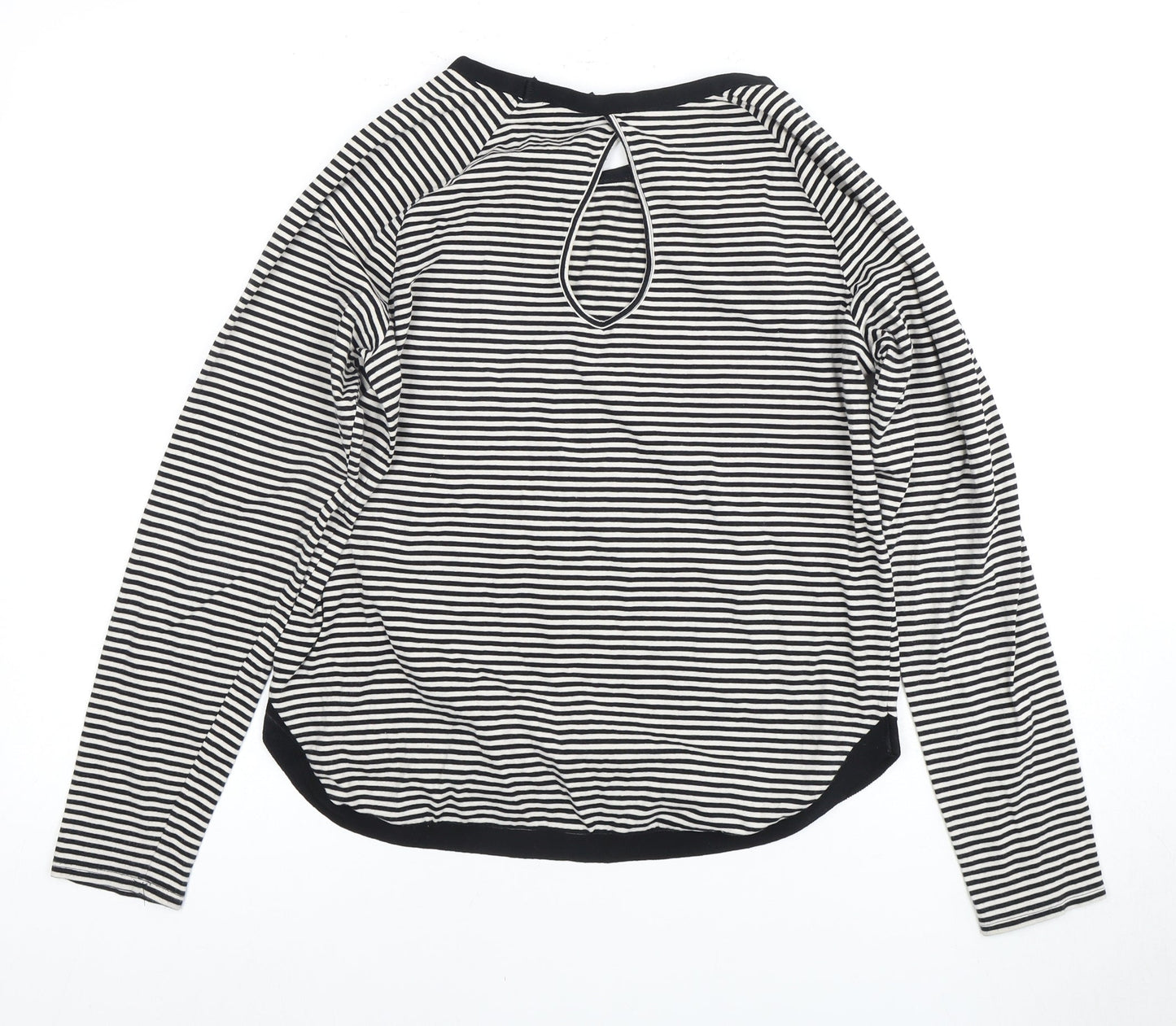 Next Women's Striped T-Shirt Size 12 Black/White