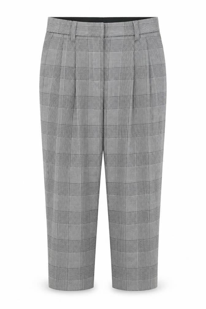 H&M Women's Black Check Trousers Size 14