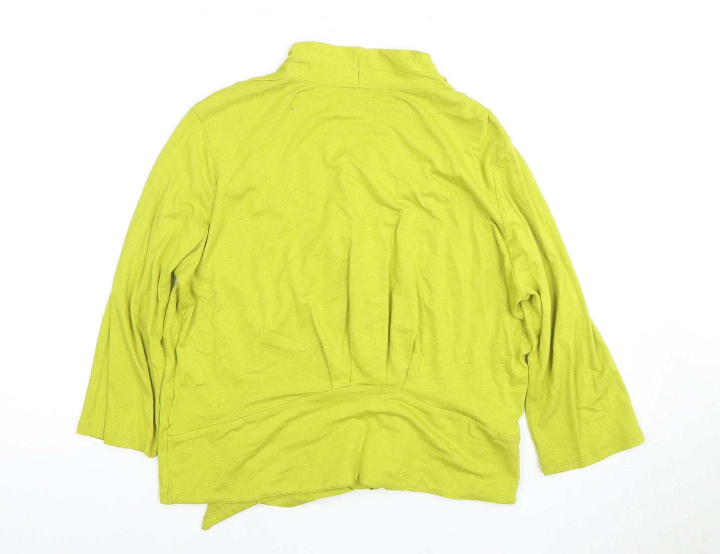 Debenhams Women's Green Size 16 Open Front Cardigan Jumper