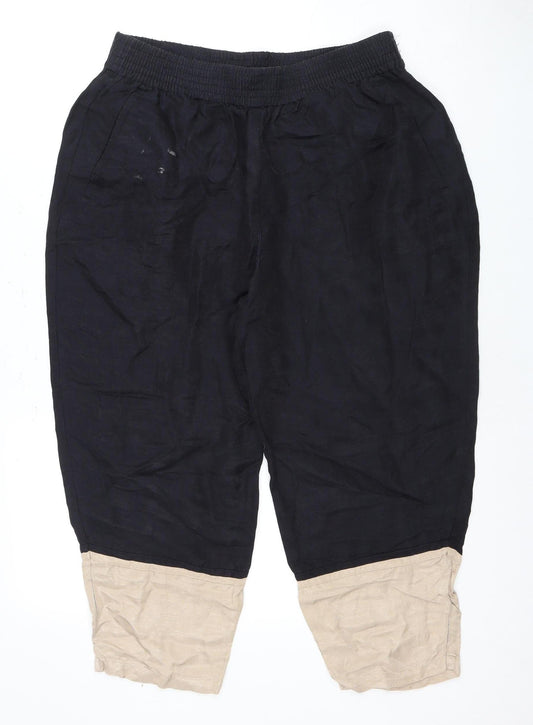 ASOS Women's Black Relaxed Trousers Size 14