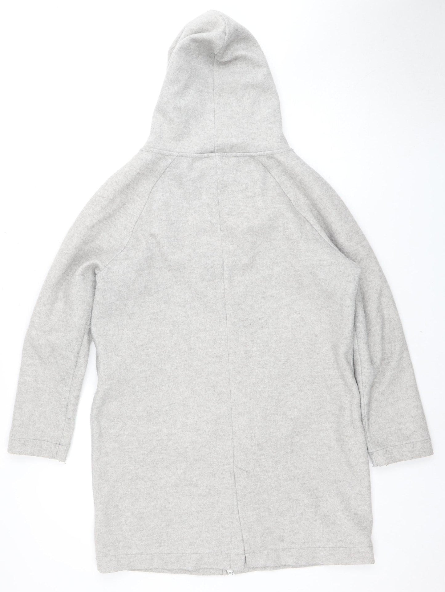 Next Women's Grey Hooded Jacket Size 8