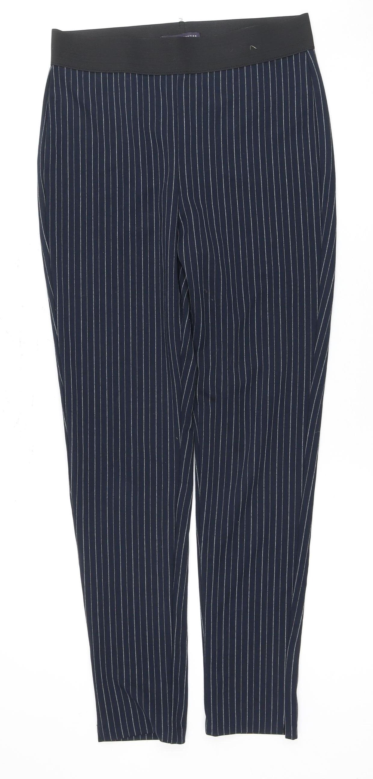 M&S Women's Blue Striped Leggings Size 10