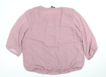 Bonmarché Women's Pink Blouse Size 14