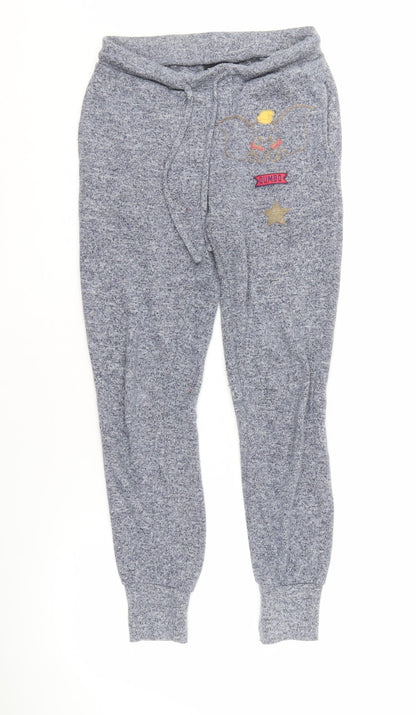 Preloved Disney Women's Grey Jogger Trousers XS - Front
