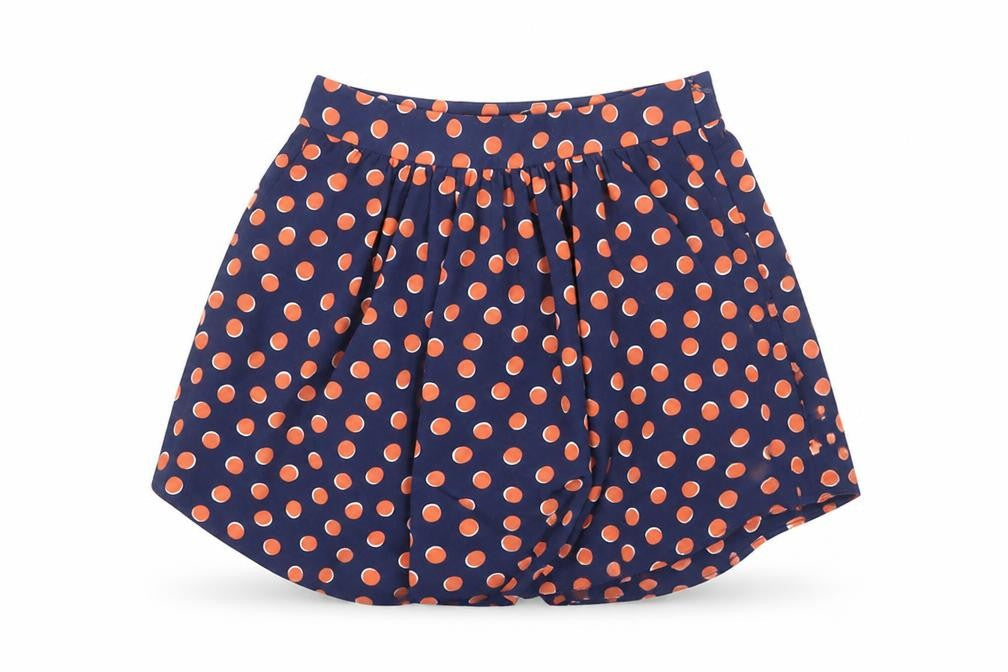 Gap Women's Blue Polka Dot Skater Skirt Size 4
