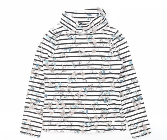 Maine New England Women's Multicoloured Striped Sweatshirt