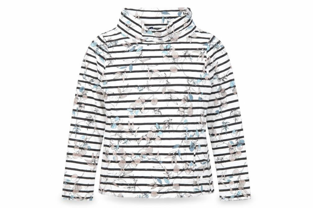 Maine New England Women's Multicoloured Striped Sweatshirt