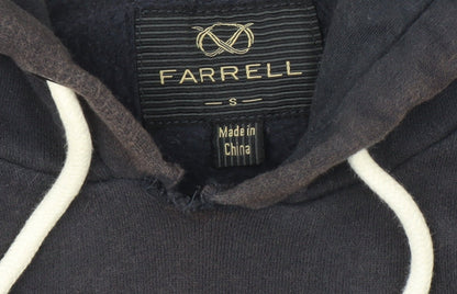 Farrell Men's Black S Pullover Hoodie with Logo