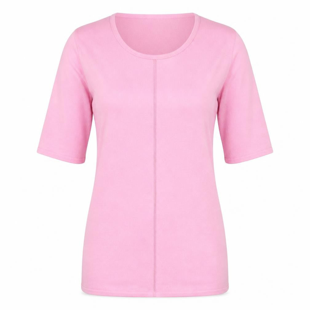 Basler Women's Pink Silk Blend Knit Top Size 8