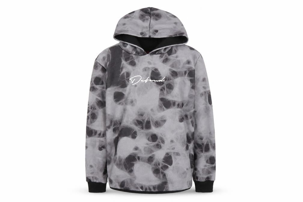 DFND Boys Grey Pullover Hoodie with Logo, Long Sleeve, 11-12 Yrs