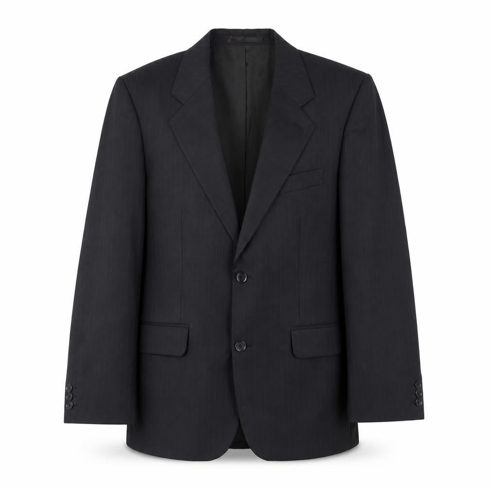 UTC Men's Black Striped Blazer - Size 38R Formal Jacket