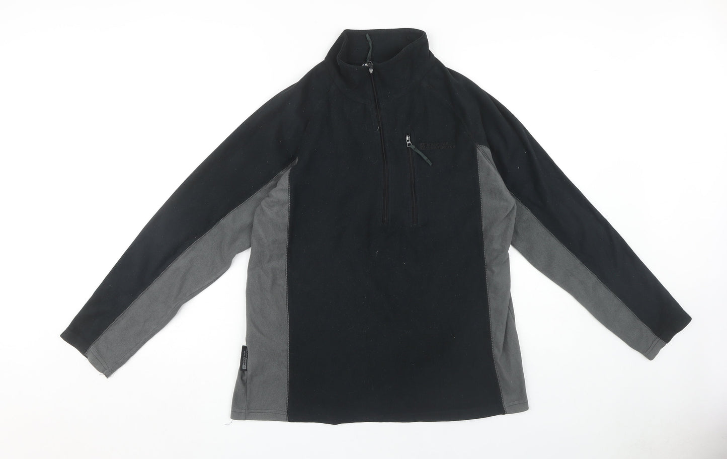 Mountain Warehouse Men's Black XS Fleece Pullover Sweatshirt
