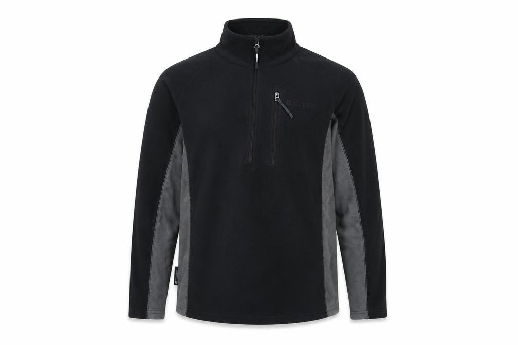 Mountain Warehouse Men's Black XS Fleece Pullover Sweatshirt