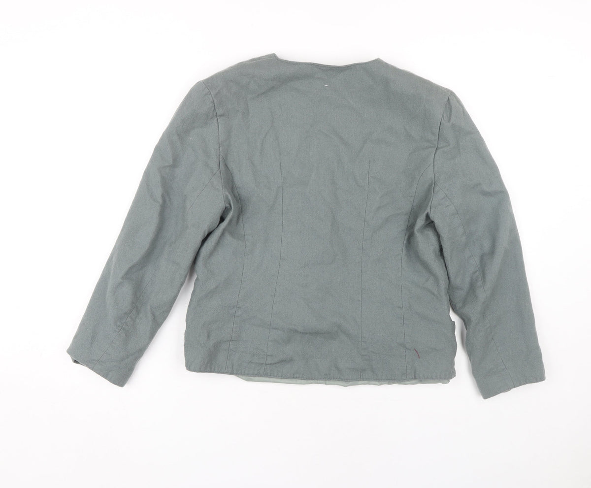 Lorraine Cheal Women’s Grey Wool Blazer Size 14
