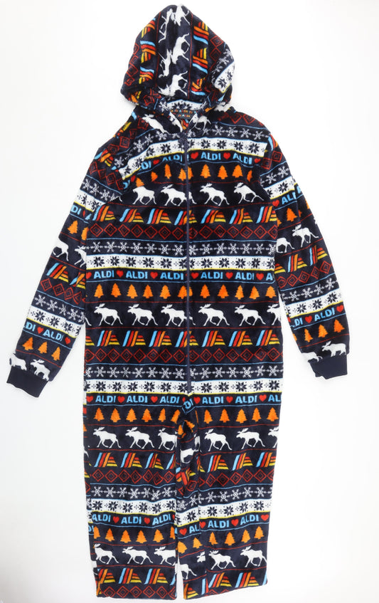 Aldi Unisex Adults Multicoloured Onesie Size S