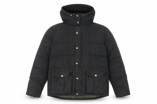 Gap Men's Black Puffer Jacket L Hooded Casual