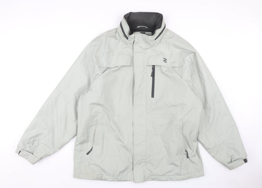 IZOD Men's Grey XL Waterproof Polyester Jacket