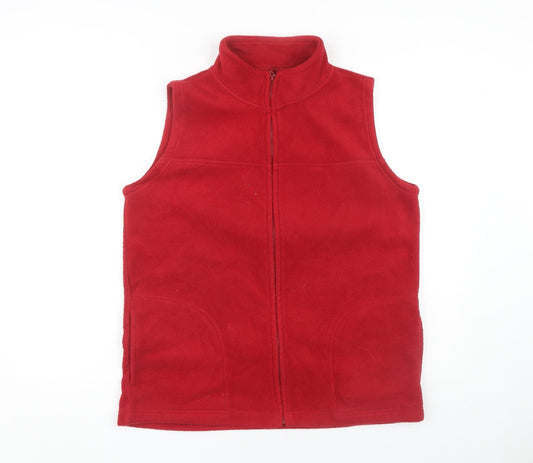 EWM Pure Classics Women's Red Vest, Size 14, Fleece Sweatshirt